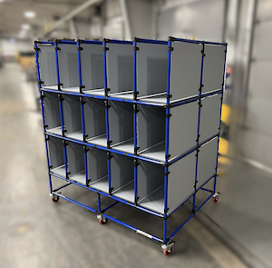 Creform compartment kitting cart