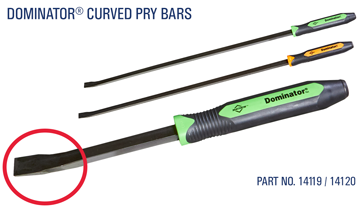 Dominator curved pry bars