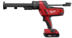 Milwaukee cordless caulk and adhesive gun