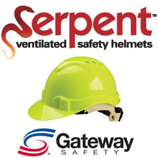 Serpent ventilated safety helmets