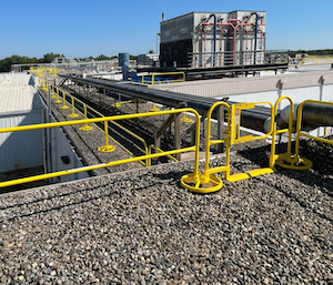 Safety gates and hatch guard systems for fall protection