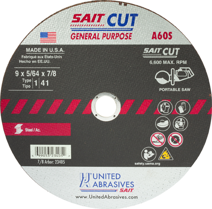 United Abrasives / SAIT general purpose cut-off blades
