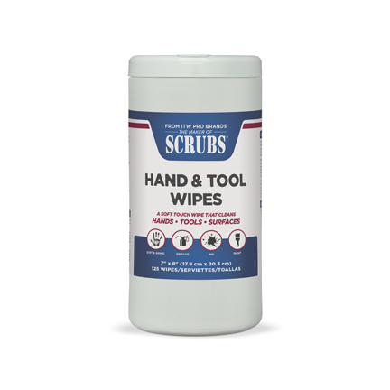 SCRUBS Hand & Tool Wipes