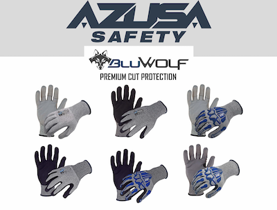 Azusa Safety BluWolf Cut Resistant Gloves