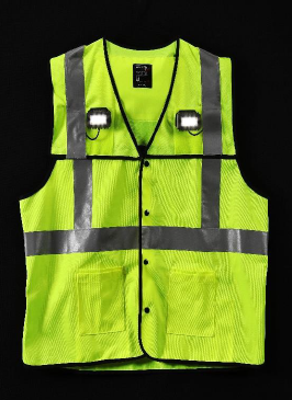 Bodyworn Gear safety vest with modular lighting system