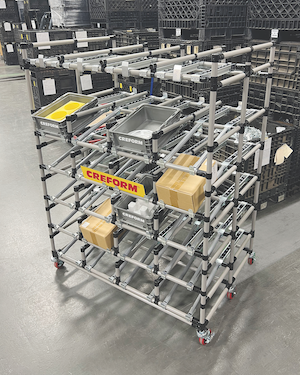 Creform double angle flow rack