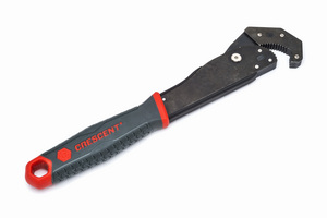 Crescent self-adjusting pipe wrench