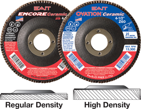 Encore and Ovation ceramic flap discs