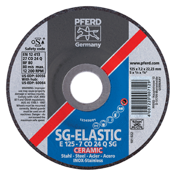 PFERD depressed center grinding wheel