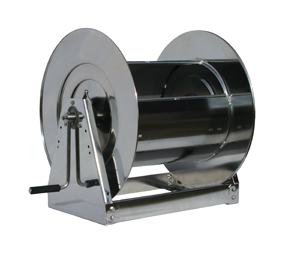 Stainless steel 1-inch hose reel