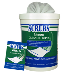 Scrubs Green Cleaning Wipes