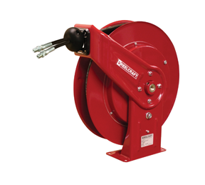 Pure Flow Series air motor retractable hose reel for 1/2 inch I.D.