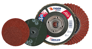 Weiler's Tiger 3D Max Ceramic Flap Discs&ndash;Blending Discs