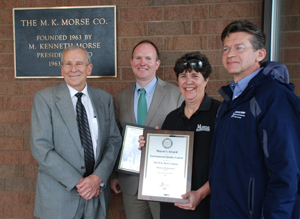 M. K. Morse receives award