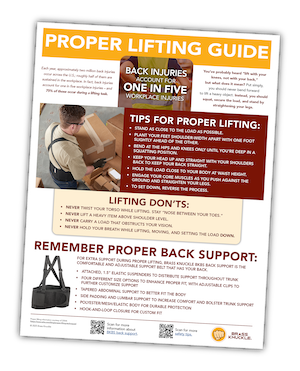 Brass Knuckle releases guide–Proper Lifting Support