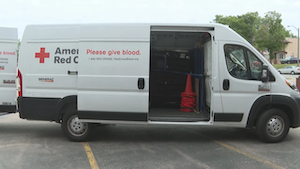 Generac Red Cross blood drive vehicle 