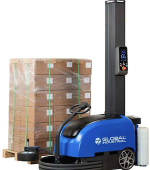 Global Industrial Mobile Robot Stretch Wrap Machine 