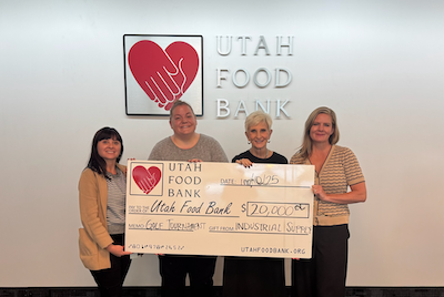 Industrial Supply Company donates to Utah FoodBank