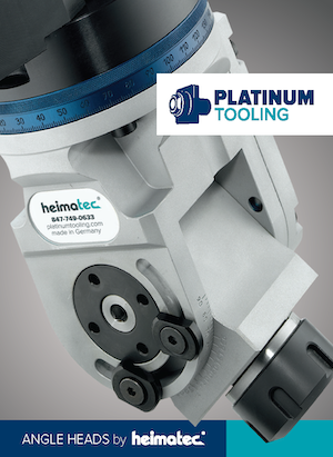 Platinum Tooling's new catalog of machining center angle heads