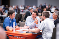 Networking table at Sphere 1 2025
