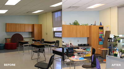 Sonepar charitable light retrofit – before and after