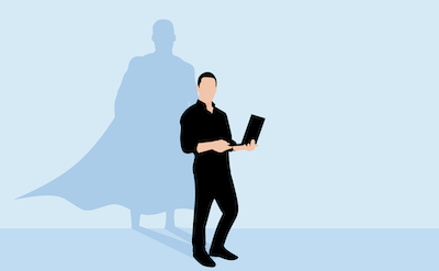 Boss is a superhero