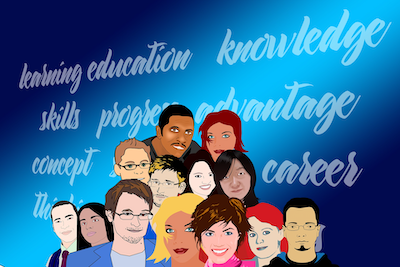 Talented people illustration