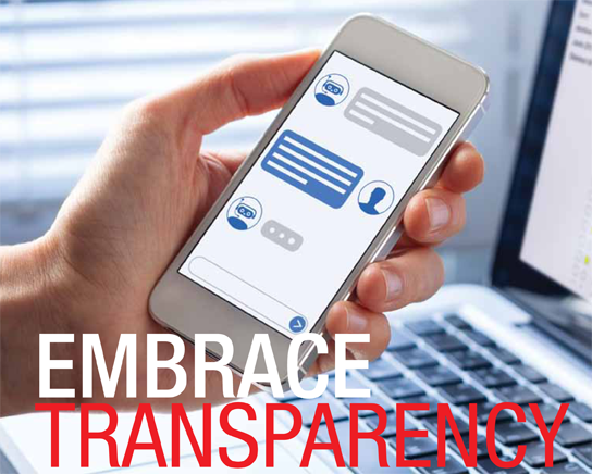 embrace transparency