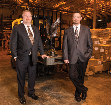 Sam Wrisley of Stellar Industrial and Eric Sleater of Sandvik Coromant